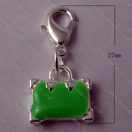 Zinc Alloy Charms,27x12mm,Nickel-Free,Lead-Safe,