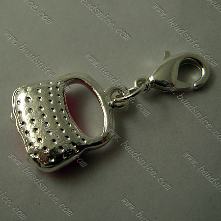 Zinc Alloy Charms,32x14mm,Nickel-Free,Lead-Safe,