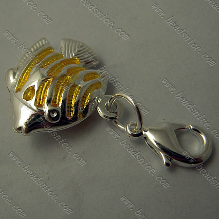 Zinc Alloy Charms,31x18mm,Nickel-Free,Lead-Safe,