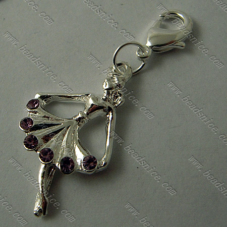 Zinc Alloy Charms,,Nickel-Free,Lead-Safe,