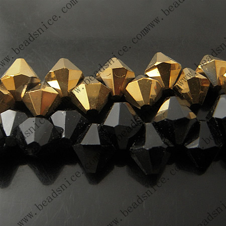 crystal Crystal 5301 Bicone Beads ，6X8mmmm,hole:1mm,46inch,