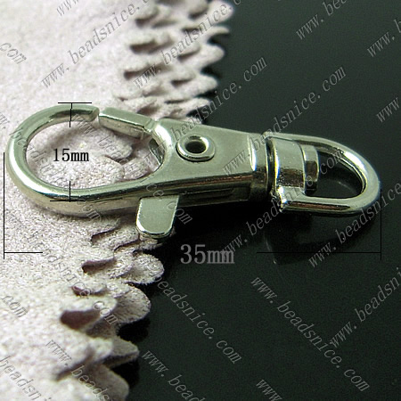 Zinc Alloy Hooks,34x15x5mm,Nickel-Free,Lead-Safe,