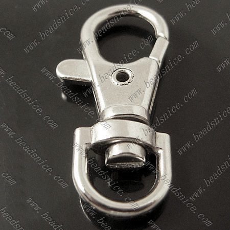 Zinc Alloy Key Rings,36x17x5mm,Nickel-Free,Lead-Safe,