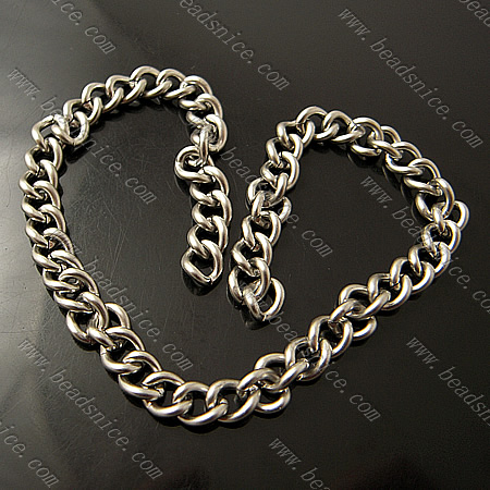 Stainless Steel Chain,1.5x6x7.5mm,Nickel-Free,Lead-Safe,