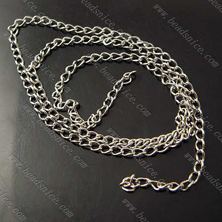 Stainless Steel Chain,0.5x2.2x3.3mm,