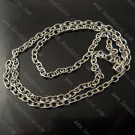 Stainless Steel Chain,0.8x4.5x3.7mm,