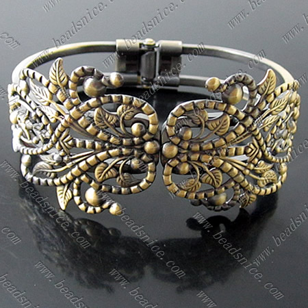 Brass Bracelet Base,66x50x35mm,Nickel-Free,Lead-Safe,