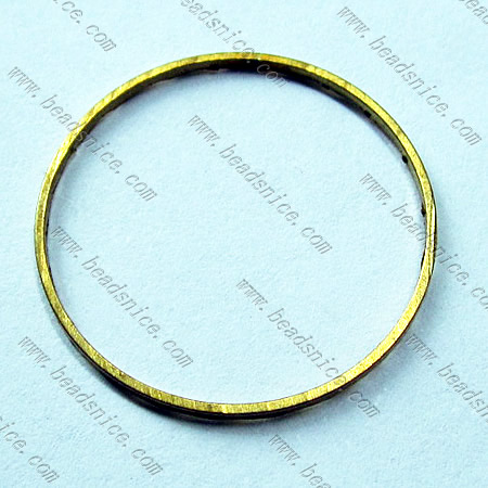 Brass Beading Ring,5x0.5mm,Nickel-Free,Lead-Safe,