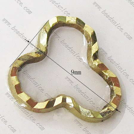 Brass Beading Ring,9x0.9mm,Nickel-Free,Lead-Safe,