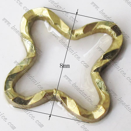 Brass Beading Ring,8x0.9mm,Nickel-Free,Lead-Safe,
