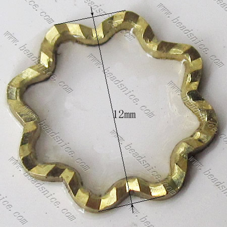 Brass Beading Ring,12x0.9mm,Nickel-Free,Lead-Safe,