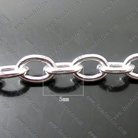 Charm bracelet charms,Brass	,8.7inch,5x5mm,Nickel-Free,Lead-Safe,