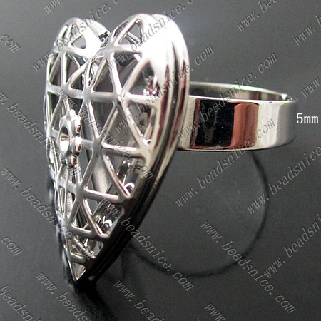 Photo locket  ring;size:7,heart