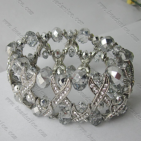 Imitated Austria Crystal Glass Bracelet,39mm,