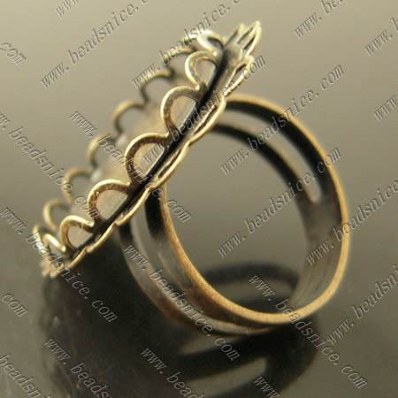 Brass Finger Ring Finding,inner diameter :30mm,Nickel-Free,Lead-Safe,