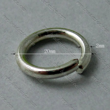 Stainless Steel Jump Ring,Steel 304,2x20mm,