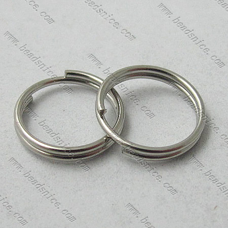 Stainless Steel Jump Ring,Steel 316L,0.8x10mm,