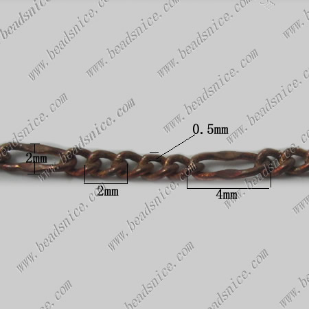 Vintage figaro chain link 5+1 figaro chains wholesale jewelry making supplies brass nickel-free lead-safe DIY