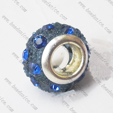 Rhinestone Beads,13x13x9mm,Hole About:4.8mm,