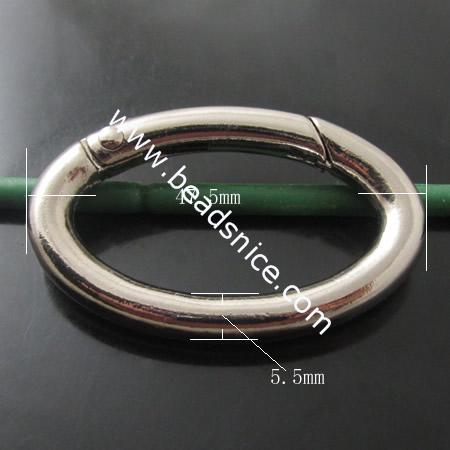 Zinc Alloy Clasp,48X30X5.5mm,Nickel-Free,Lead-Safe,