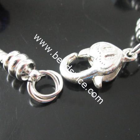 European Style Bracelet,9.5x14mm,9.5x10mm,6x23mm,7.7inch,