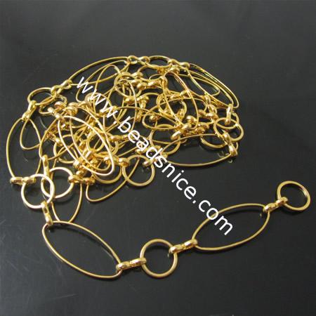 Handmade Brss Chain,10X1mm,25x10x1mm,Nickel-Free,Lead-Safe,