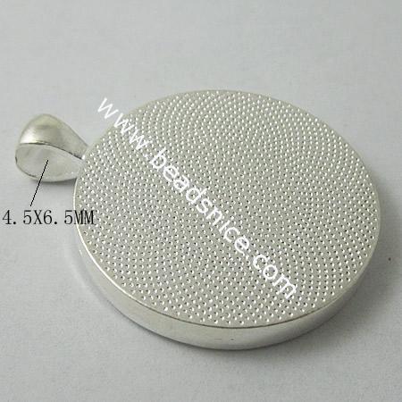 Zinc Alloy Pendant,30mm,Hole About:4.5x6.5mm,Nickel-Free,Lead-Safe,