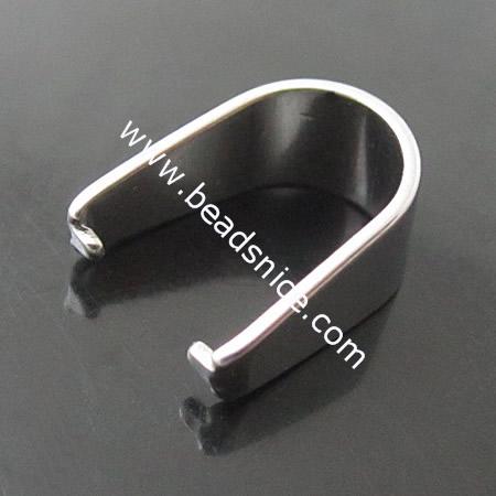Stainless Steel Pendant Bail,6x13x10mm,