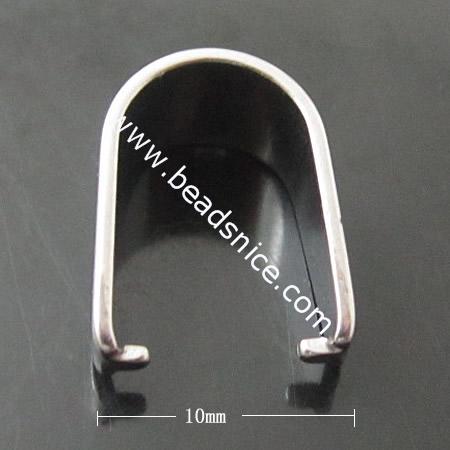 Stainless Steel Pendant Bail,6x13x10mm,