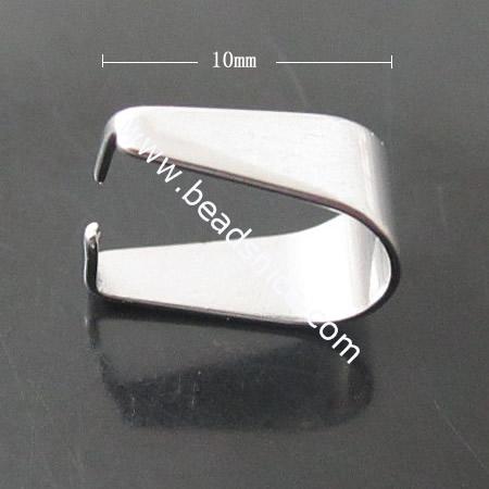 Stainless Steel Pendant Bail,5x10x8mm,