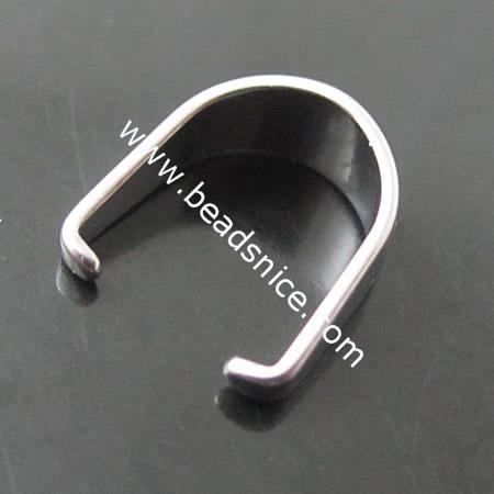 Stainless Steel Pendant Bail,4x9x8mm,