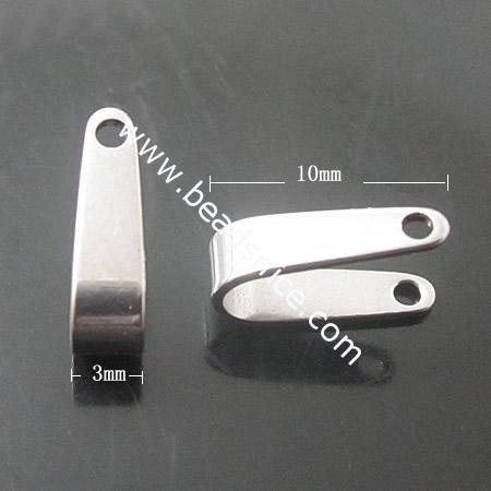 Stainless Steel Pendant Bail,3x10x6mm,