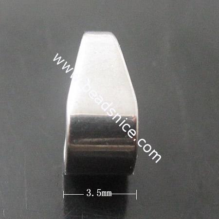 Stainless Steel Pendant Bail,3.5x7.5x5.5mm,