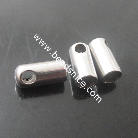 Stainless Steel End Caps,9x3mm,hole 2mm