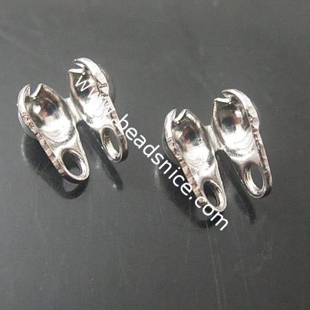 Stainless Steel Beads Tips,5x5x2mm,