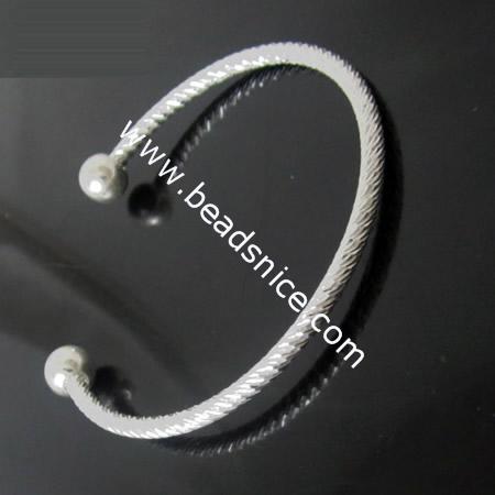 Brass Bracelet Base,54.3mm,Nickel-Free,Lead-Safe,