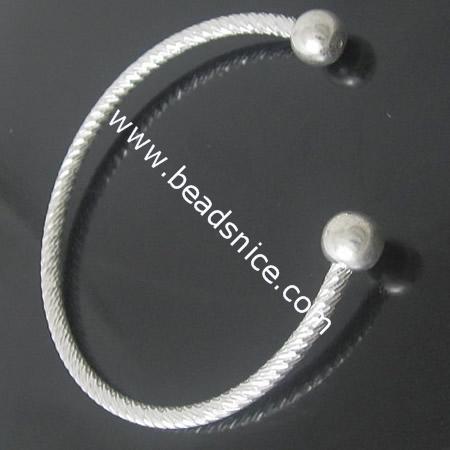 Brass Bracelet Base,54.3mm,Nickel-Free,Lead-Safe,