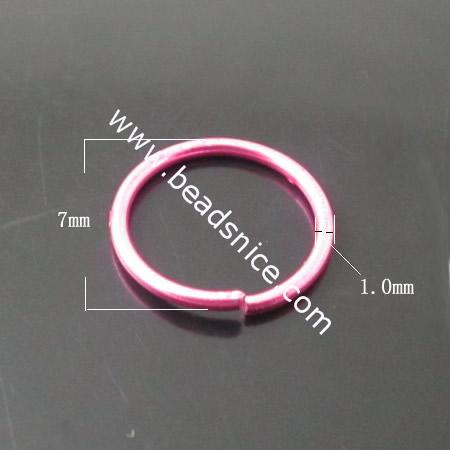 Brass Jump Ring,1.0x7mm,Nickel-Free,Lead-Safe,