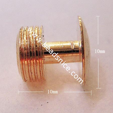 Other Brass Findings,10x10mm,