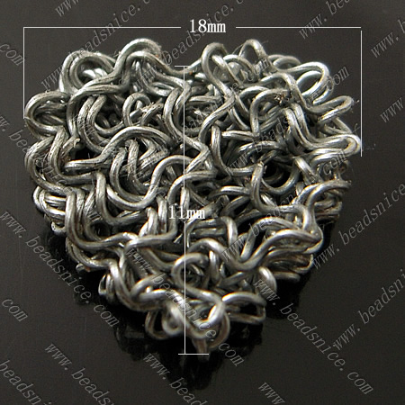 Heart thread components wholesale jewelry making supplies iron nickel-free more styles for choice