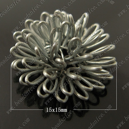 Iron wires components thread designs unique crafts flower shape wholesale jewelry findings nickel-free