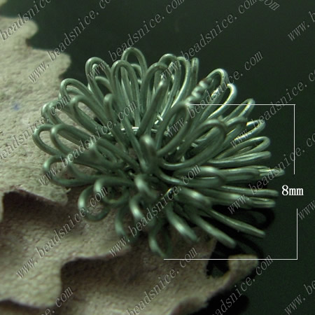 Iron wires components thread designs unique crafts flower shape wholesale jewelry findings nickel-free
