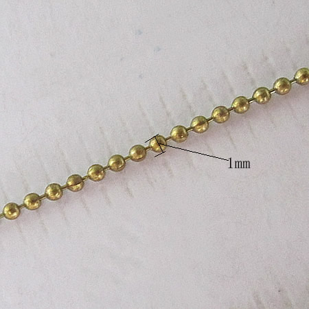 Metal ball chain necklace faceted bead chain wholesale fashion jewelry chain brass nickel-free lead-safe DIY classic style
