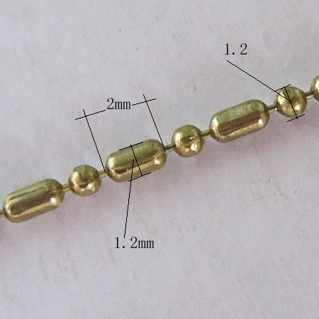 Bar ball chain decorative chains wholesale fashion jewelry making supplies brass nickel-free lead-safe assorted size available D