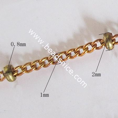 Brass Chain,0.8x1x2mm,Nicmkel-Free,Lead-Safe,