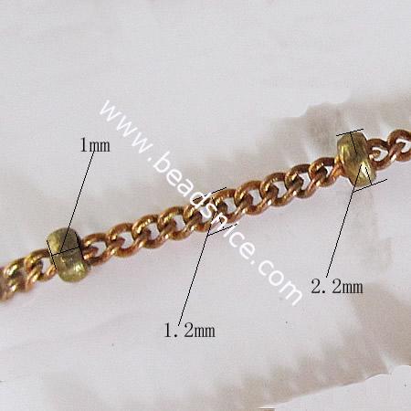 Brass Chain,1.2x1x2.2mm,Nicmkel-Free,Lead-Safe,