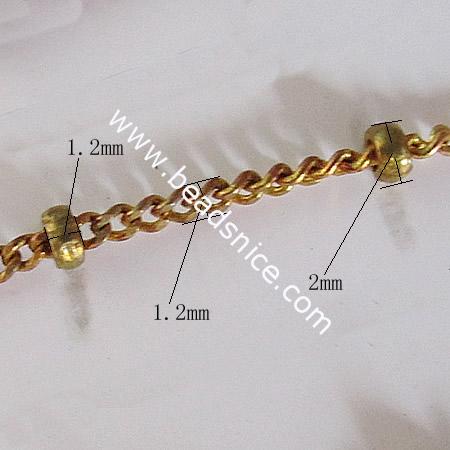 Brass Chain,1.2x2mm,Nicmkel-Free,Lead-Safe,