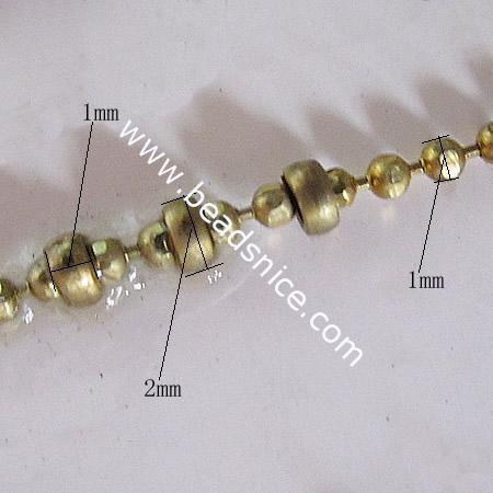 Brass Chain,1x1x2mm,Nicmkel-Free,Lead-Safe,
