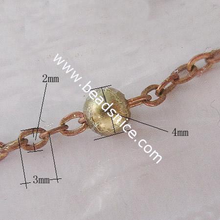 Brass Chain,2x3x4mm,Nicmkel-Free,Lead-Safe,