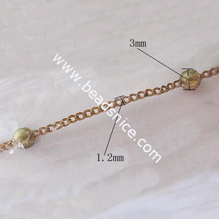 Brass Chain,1.2x3mm,Nicmkel-Free,Lead-Safe,